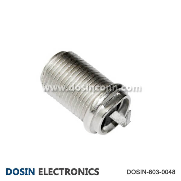 F Connector 90 Degree Coaxial Circular 75 Ohm for Cable