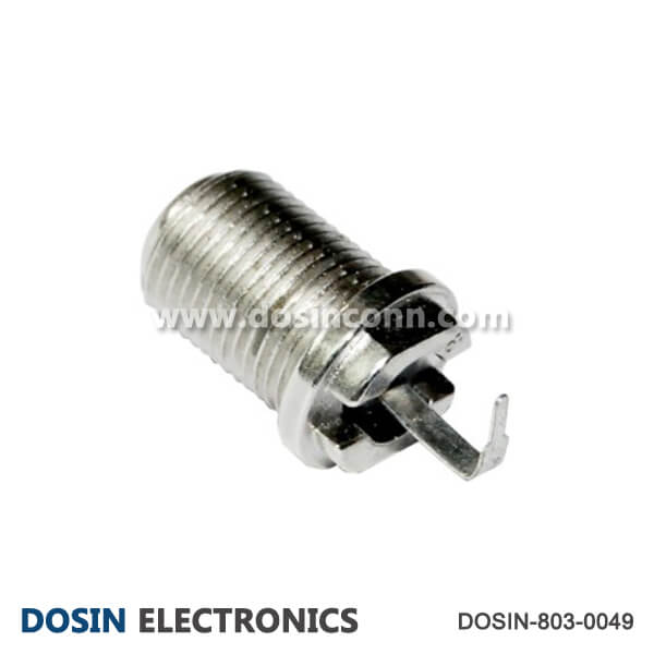 F Type Connector to TV Female Coaxial Crimp Type for Cable
