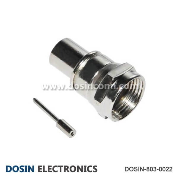 F Type Male Coaxial Connector Male Straight for 3C2V