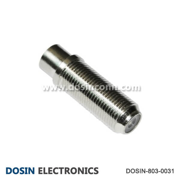F Type RF Connector Straight 75 Ohm Female Coaxial