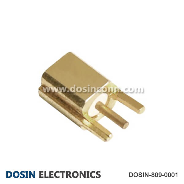 MMCX Connector Jack Straight Gold Plated for Edgecard PCB Mount