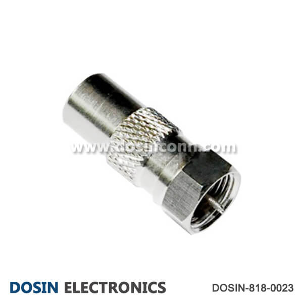 F Type RF Connector Male to PAL Male Adapter