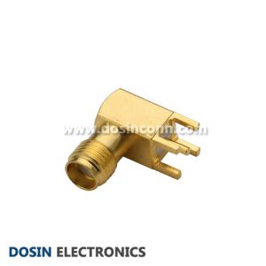 SMA Connector Right Angle PCB Mount Female Through Hole Receptacle