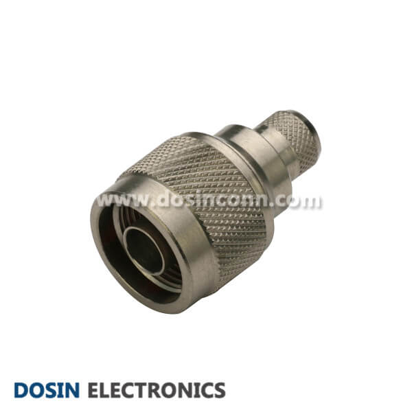 N Type Connector for RG214 Crimp Type Straight Plug for Cable