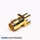 SMA Female Straight PCB Mount Connector Through Hole Gold Plating