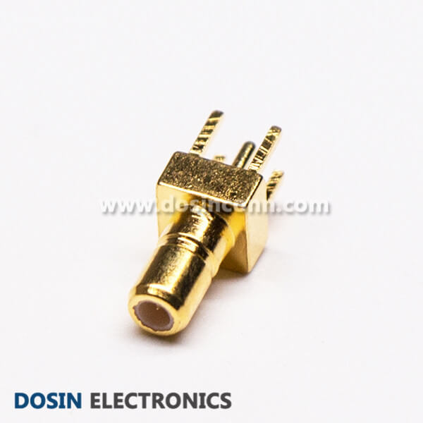 SSMB Straight PCB Mount Jack Receptacle RF Connector Through Hole