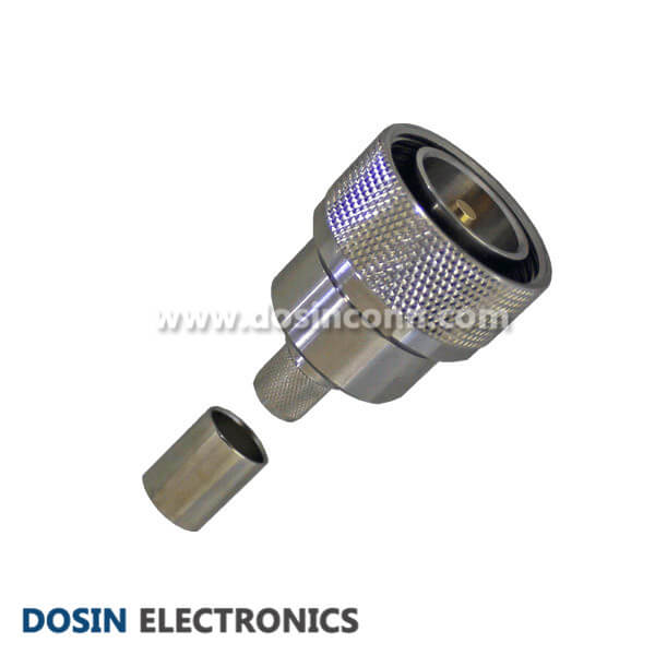 7/16 DIN Type Connector Straight Plug Crimp Type for Cable