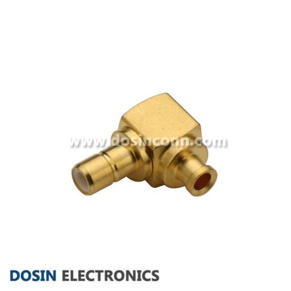 SMB Connector Right Anlge Solder Type Female for Coax Cable UT085