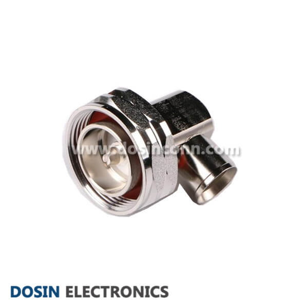 7/16 DIN Male Right Angle Connector Solder Type Plug for 7/8 Cable