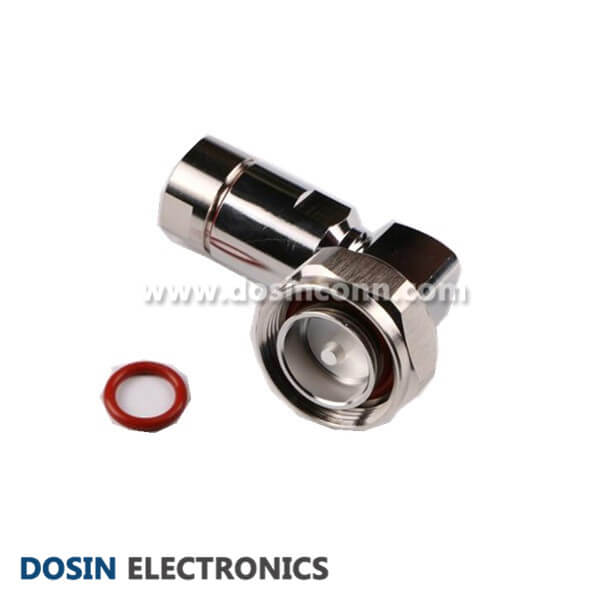 7/16 DIN Connectors Waterproof Angled Clamp Type Plug for Cable
