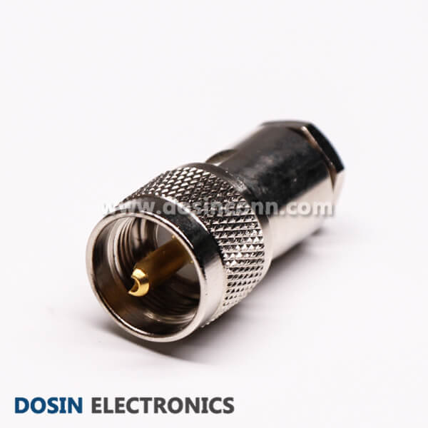 UHF Connector PL259 SO239 RF Coaxial Straight Clamp Type