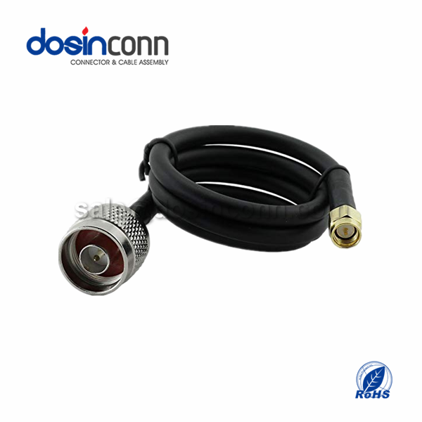 RF Coaxial Cable, N Straight Male, SMA Straight Male, RG58 Cable Assembly , SMA cable
