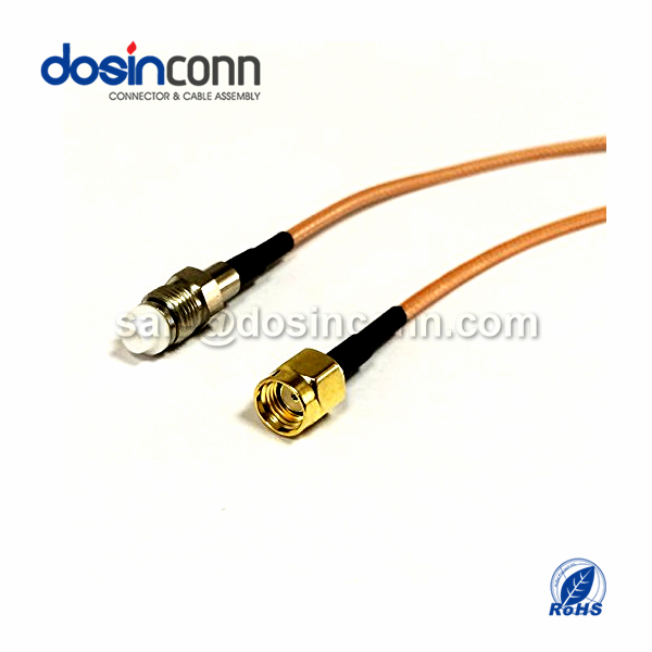 RF Coaxial Cable, SMA Straight RP Male, FME Straight Female, RG316 Cable Assembly , SMA cable