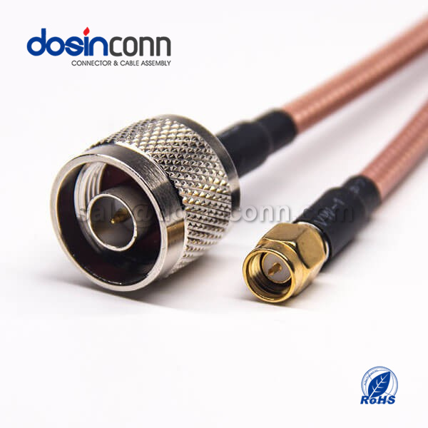 RF Coaxial Cable, N Type Straight Male, SMA Straight Male, RG142 Cable, SMA cable
