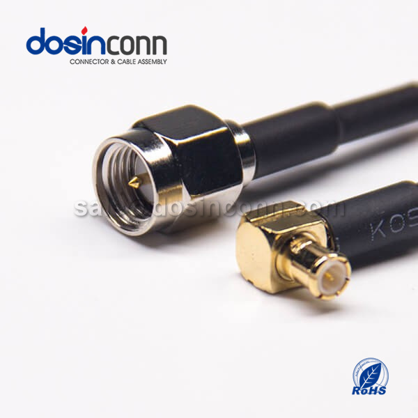RF Coaxial Cable, SMA Straight Male, MCX Angled Male, RG316 Cable Assemby, SMA cable