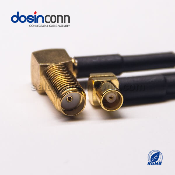 RF Coaxial Cable, SMA, Right Angled, Female, MCX, Right Angle, Female, RG174 Cable, SMA cable