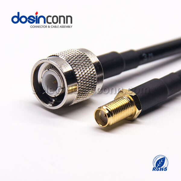 RF Coaxial Cable, TNC Straight Male, SMA Straight Female, RG223 RG58 Cable Assembly, SMA cable