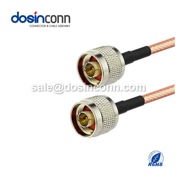 RF Coaxial Cable, N Straight Male, N Straight Male, RG400 Cable Assembly