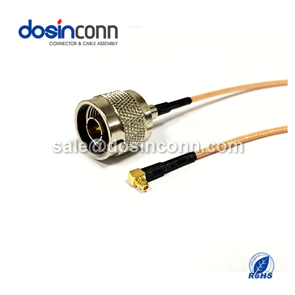 RF Coaxial Cable, N Straight Male, MMCX Right Angle Male, RG316 Cable Assembly, RF Cable Assemblies, N type Cable Assembly, MMCX to N, MMCX to N Cable
