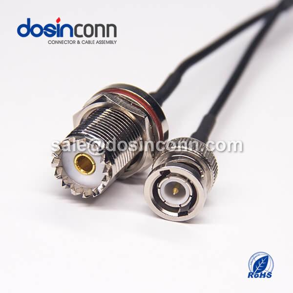 RF Coaxial Cable，UHF, Female, Straight, BNC, Straight, Male, RG174, ,BNC Cable ,BNC to UHF ,BNC male to uhf female adapter ,RG174 Cable