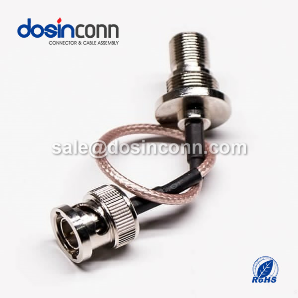 RF Cable, Coaxial Cable, F Female, BNC Male ,BNC Cable ,BNC to F ,F Connector to BNC ,RG179 Cable