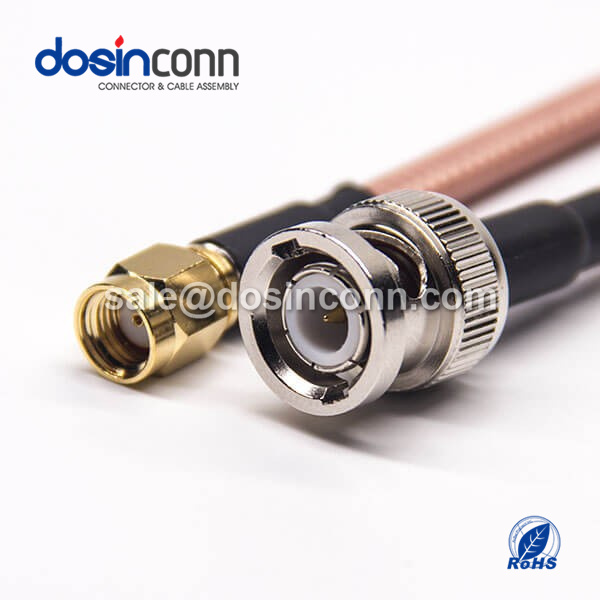 RF Coaxial Cable, BNC Straight Male, SMA Straight Male RP, RG142 Cable Assembly ,BNC Cable ,SMA to BNC ,BNC male to SMA male Cable ,RG142 Cable