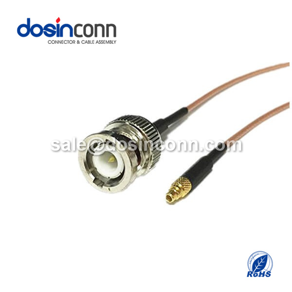 RF Coaxial Cable, BNC Straight Male, MMCX Straight Male, RG178 Cable Assembly ,BNC Cable ,BNC to MMCX ,MMCX to BNC ,RG178 Cable