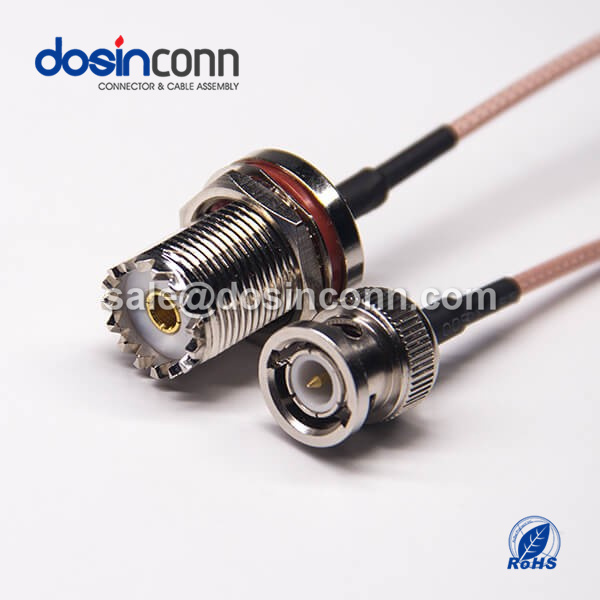 RF Coaxial Cable，UHF, Female, Straight, BNC, Straight, Male, RG316, ,BNC Cable ,BNC to UHF ,BNC to uhf Cable ,RG316 Cable